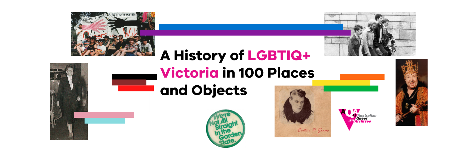 A History of LGBTIQ+ Victoria in 100 Places and Objects – Banner